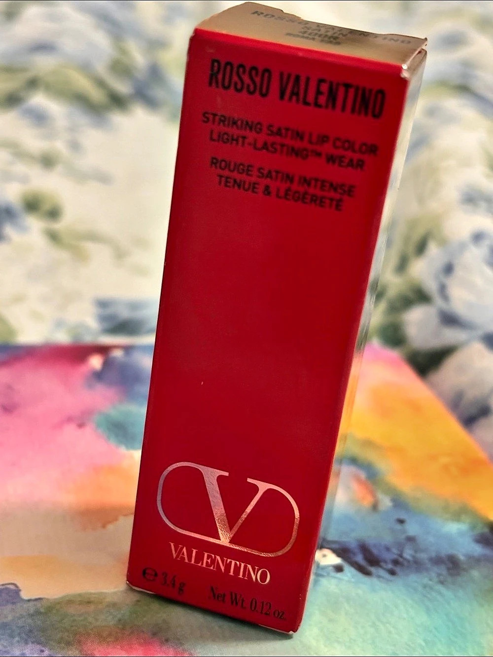 Valentino Rosso Valentino Striking Satin Lip Color Lipstick in Red NWT